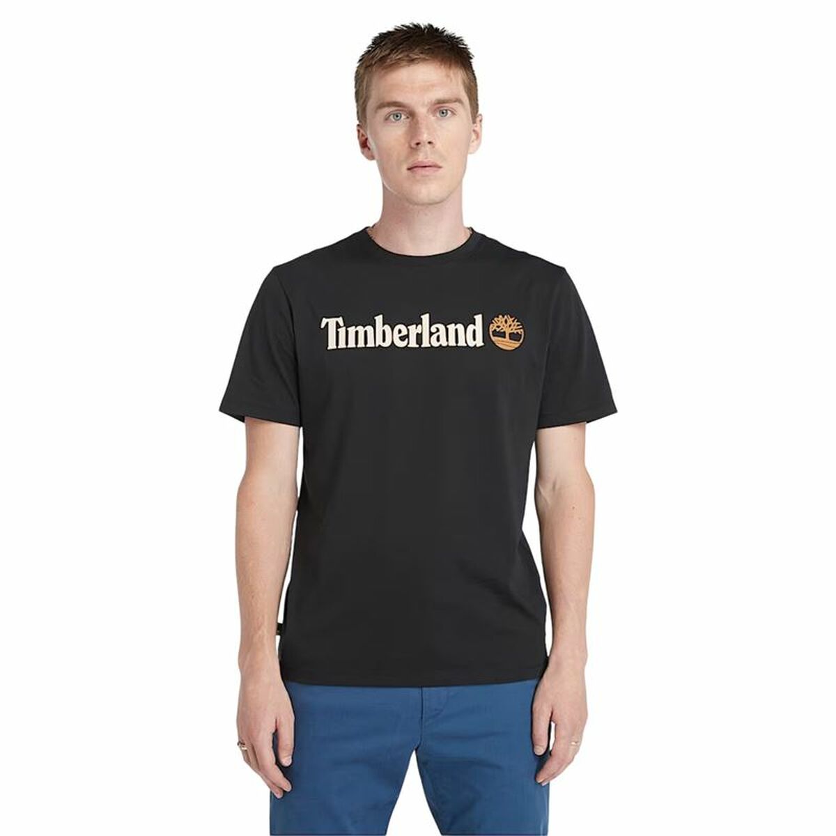 Men’s Short Sleeve T-Shirt Timberland Kennebec River Black-0