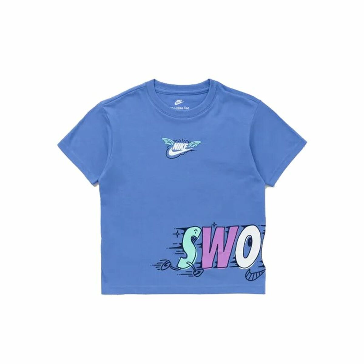 Child's Short Sleeve T-Shirt Nike Nsw Art Rlxd Ss Gfx Niño Nike Polar Indigo-0