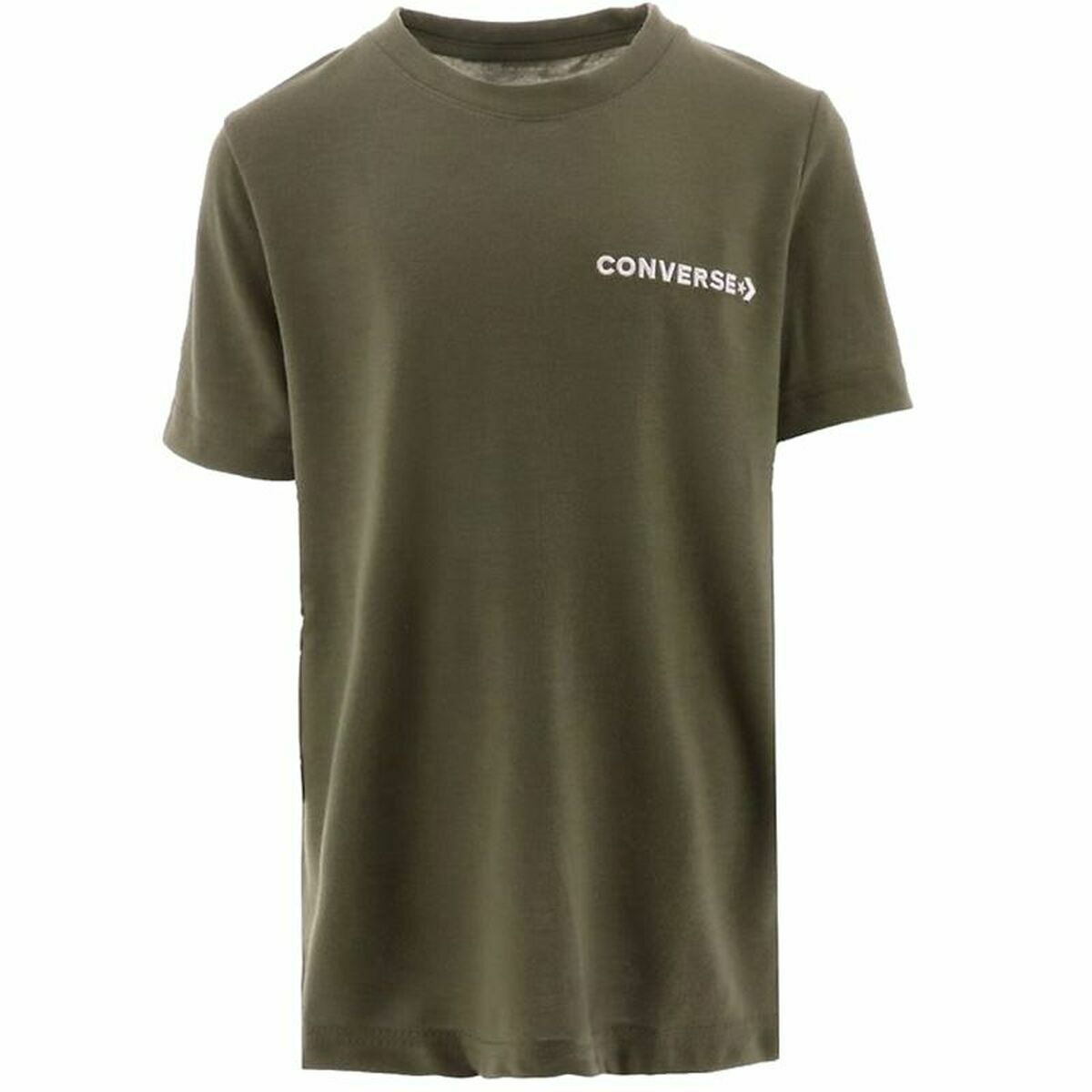 Short Sleeve T-Shirt Converse Field Surplus Green-0
