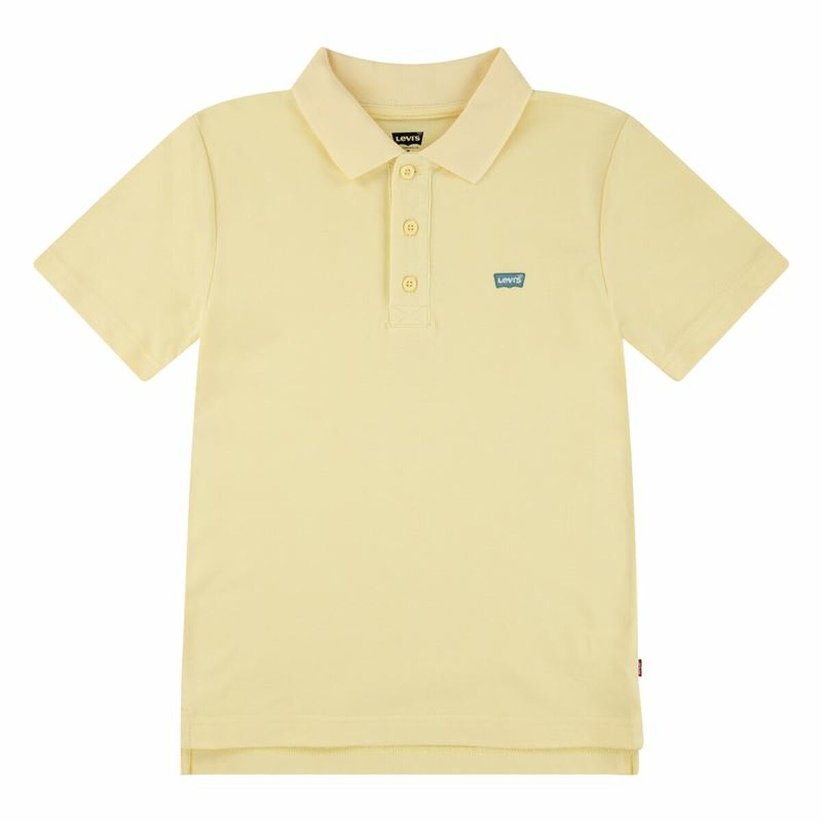 Children’s Short Sleeve Polo Shirt Levi's Lvb Back Neck Tape Yellow-0