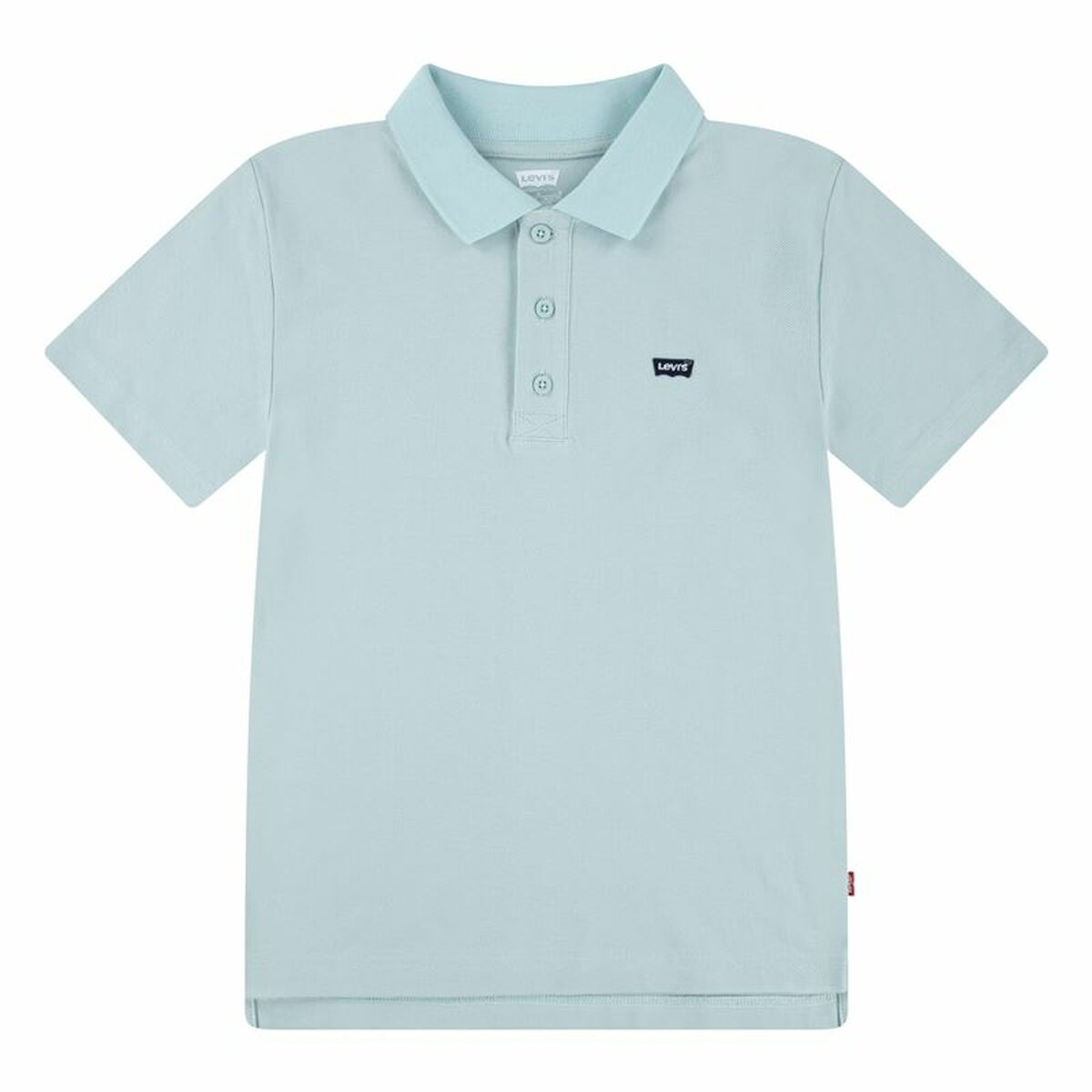 Children’s Short Sleeve Polo Shirt Levi's Lvb Back Neck Tape Blue-0