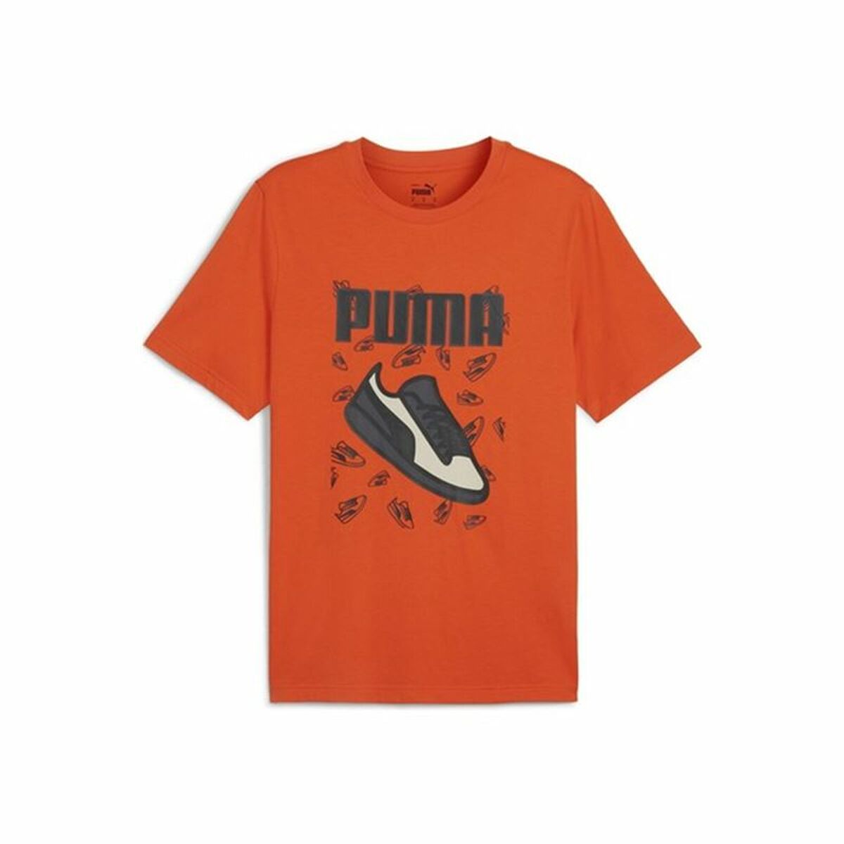 Men’s Short Sleeve T-Shirt Puma Graphics Sneaker Orange-0