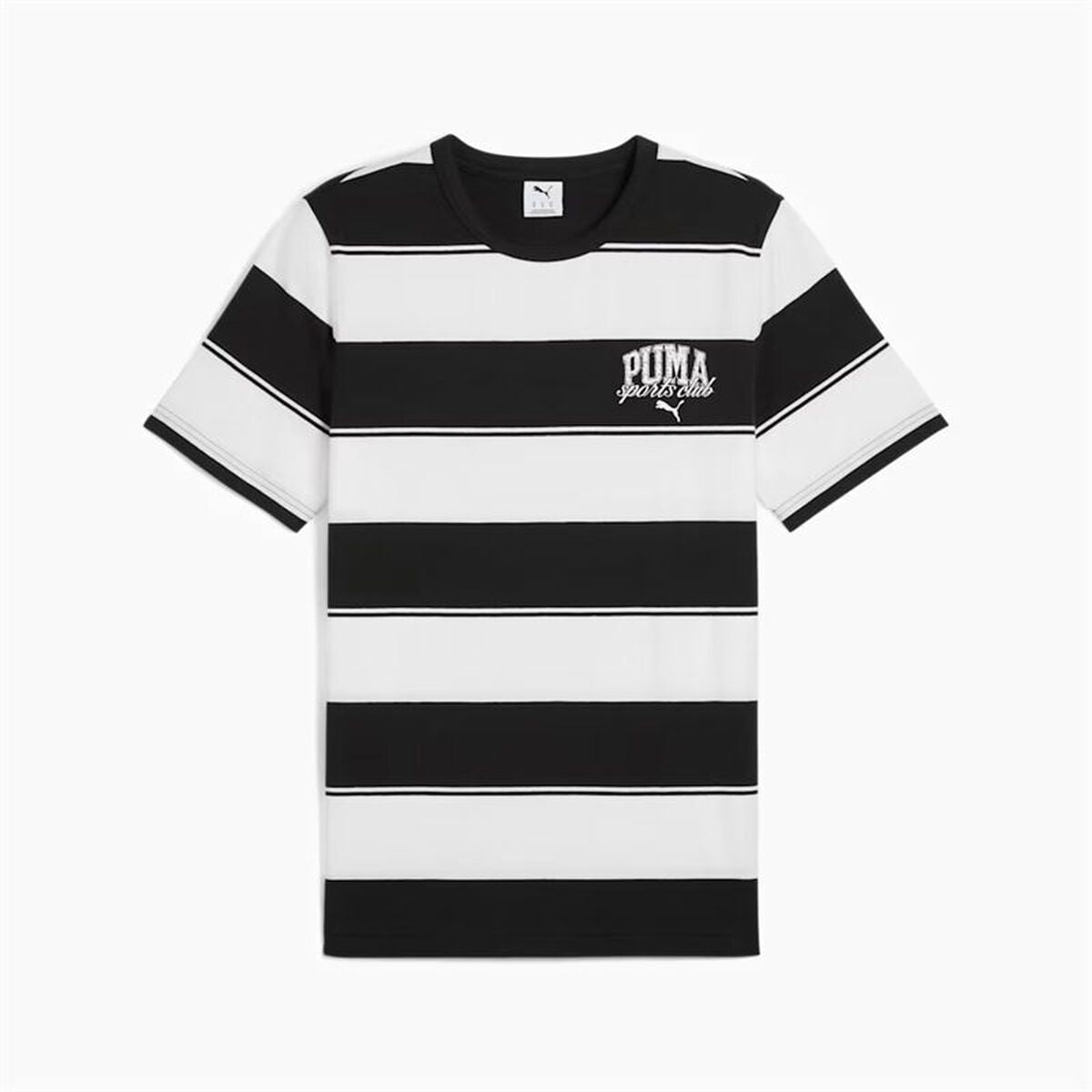 Men’s Short Sleeve T-Shirt Puma Class Striped T Black-0