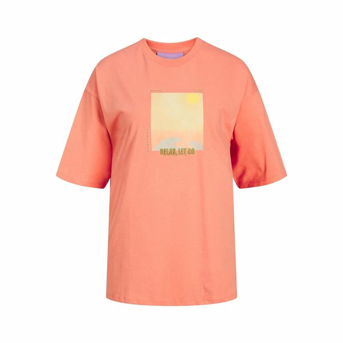 Women’s Short Sleeve T-Shirt Jack & Jones Jxpaige Orange-0