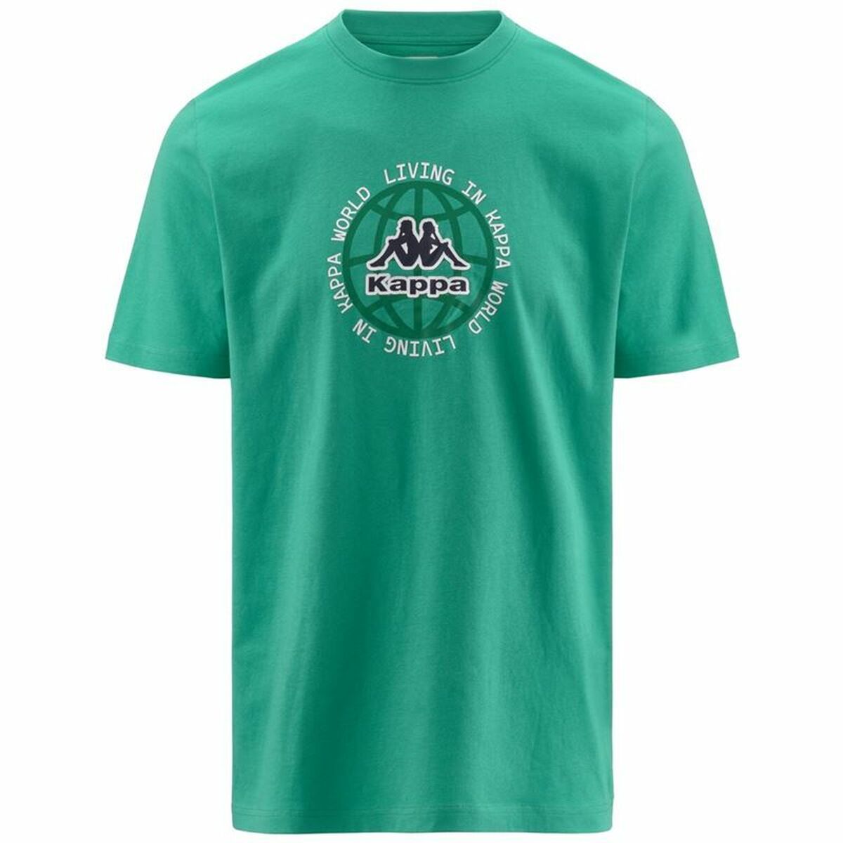 Men’s Short Sleeve T-Shirt Kappa Gunno Tbar Blue Green-0