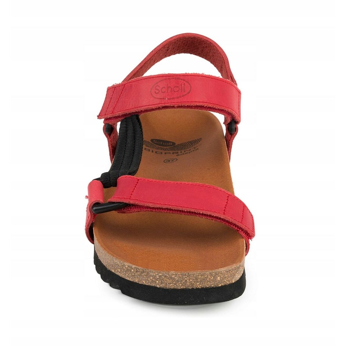Women's sandals Mobilex PRS001CZERWONY43 Black Red-0
