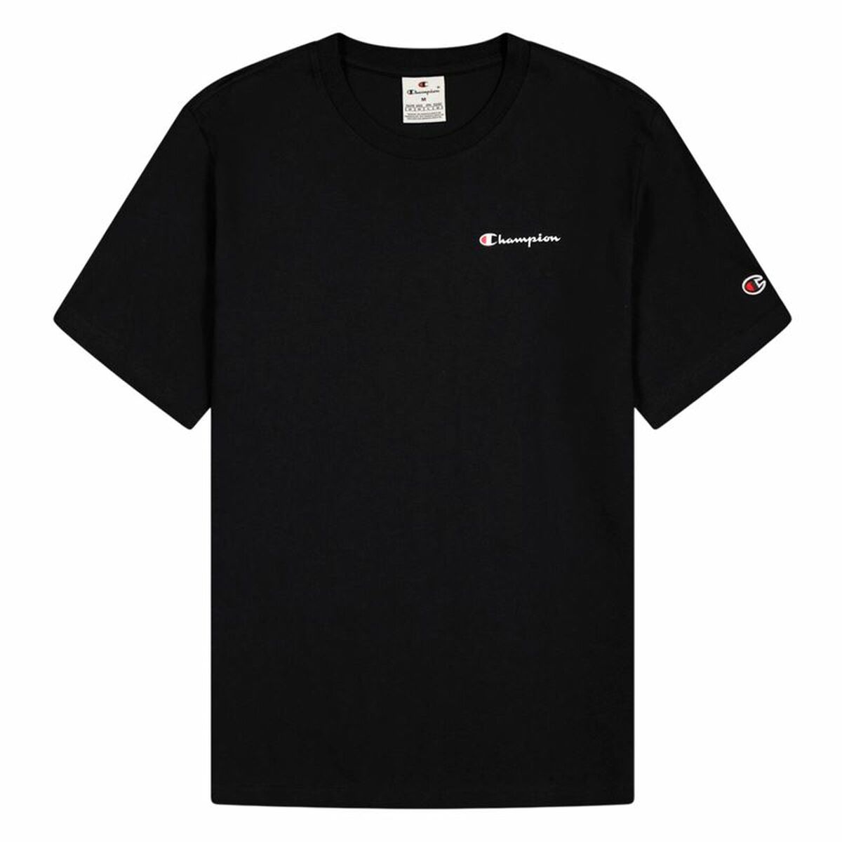Men’s Short Sleeve T-Shirt Champion Champion Crewneck Black-0