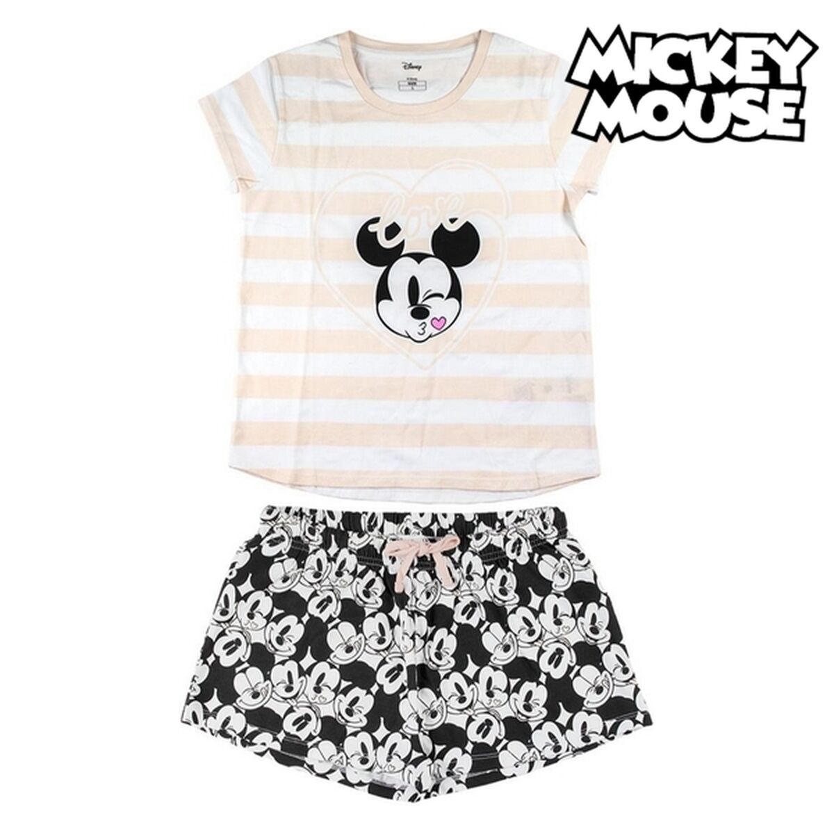 Pyjama Minnie Mouse White (Adults) Lady-0