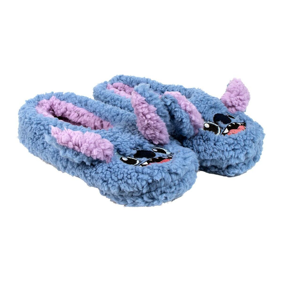 House Slippers Stitch Blue-0
