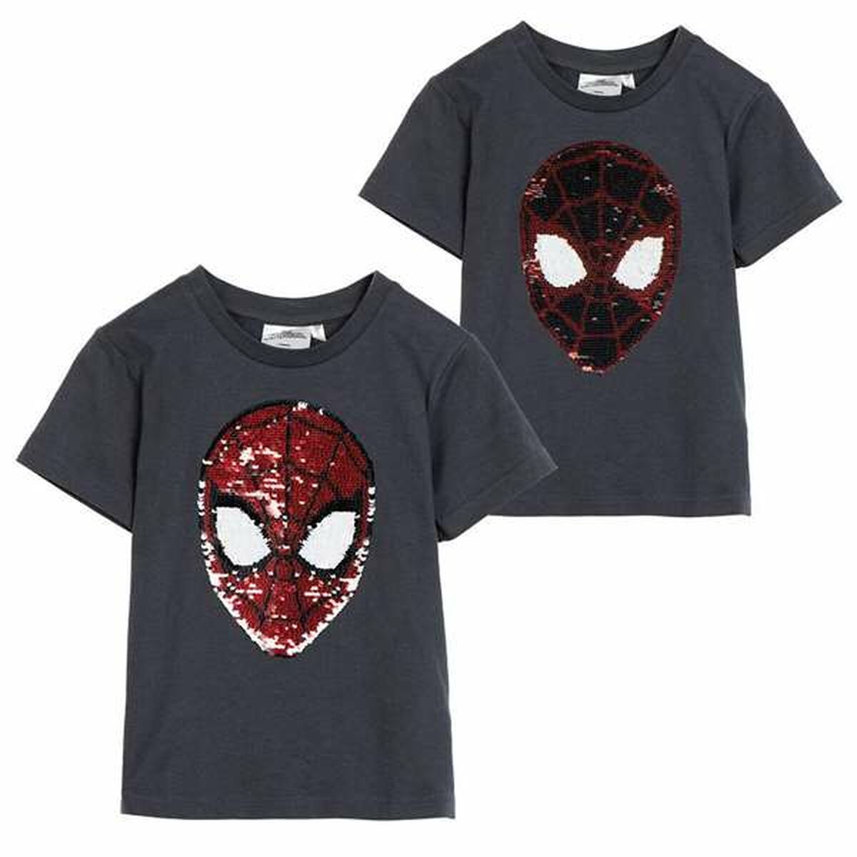 Children’s Short Sleeve T-Shirt Spider-Man Dark grey-0