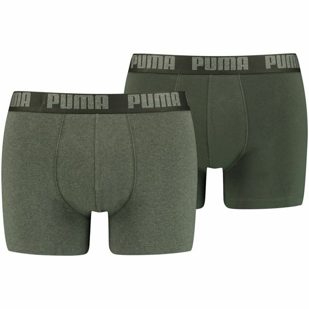 Men's Boxer Shorts Puma Basic 2 Pieces Dark green-0