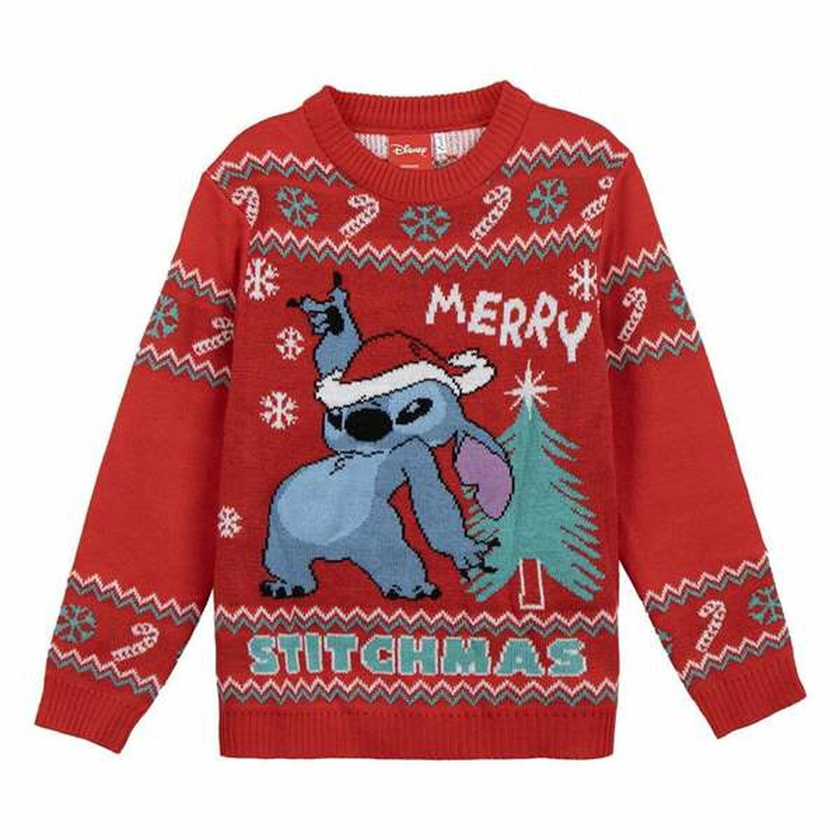 Unisex Jumper Stitch Red-0