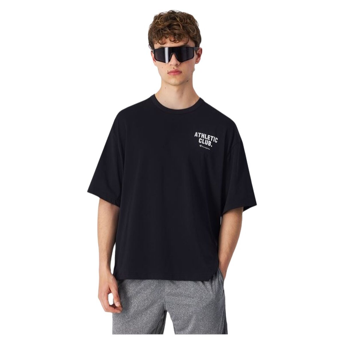 Men’s Short Sleeve T-Shirt Champion SS Black-0