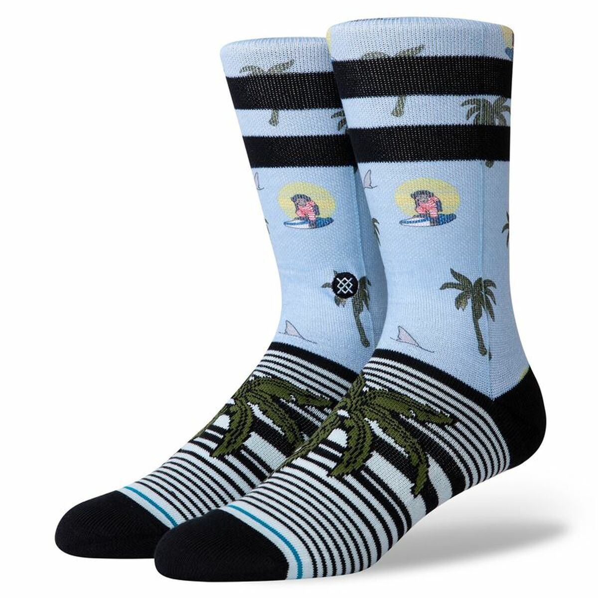Ankle Socks Stance Aloha Monkey Staple Light Blue 42-46-0