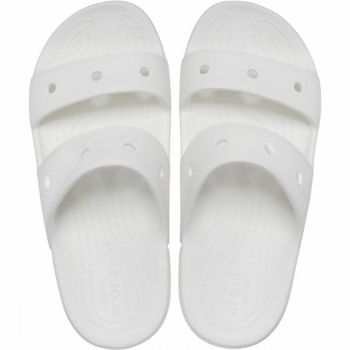 Women's Flip Flops Crocs Classic White-7