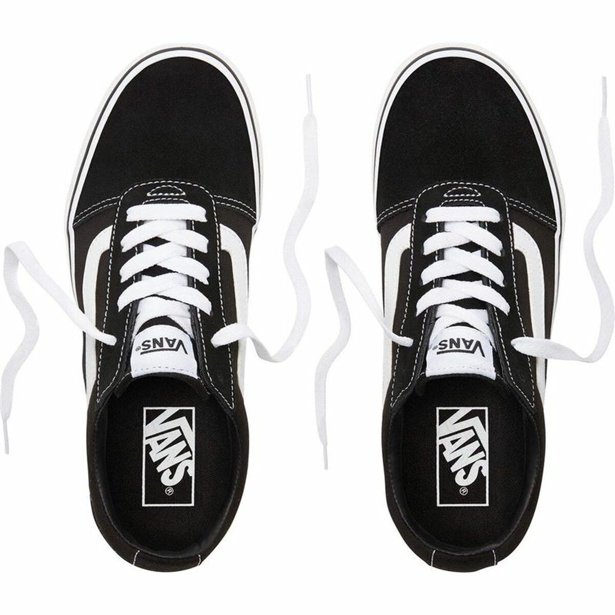Women's casual trainers Vans Ward Platform Black-6