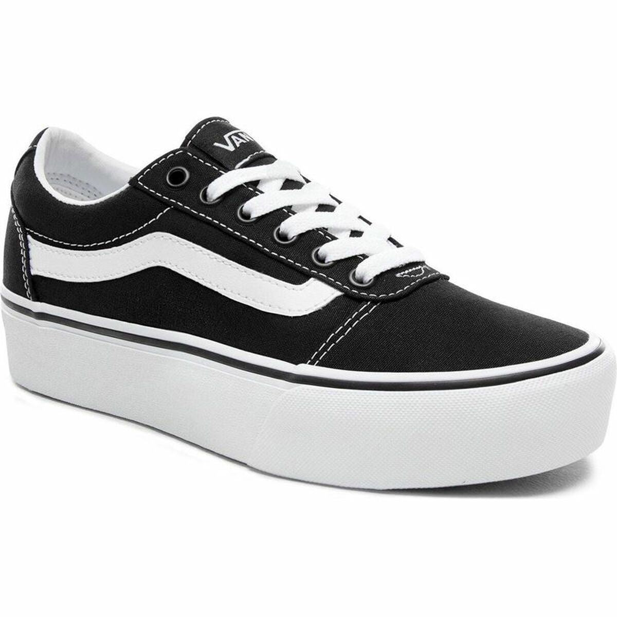 Women's casual trainers Vans Ward Platform Black-5