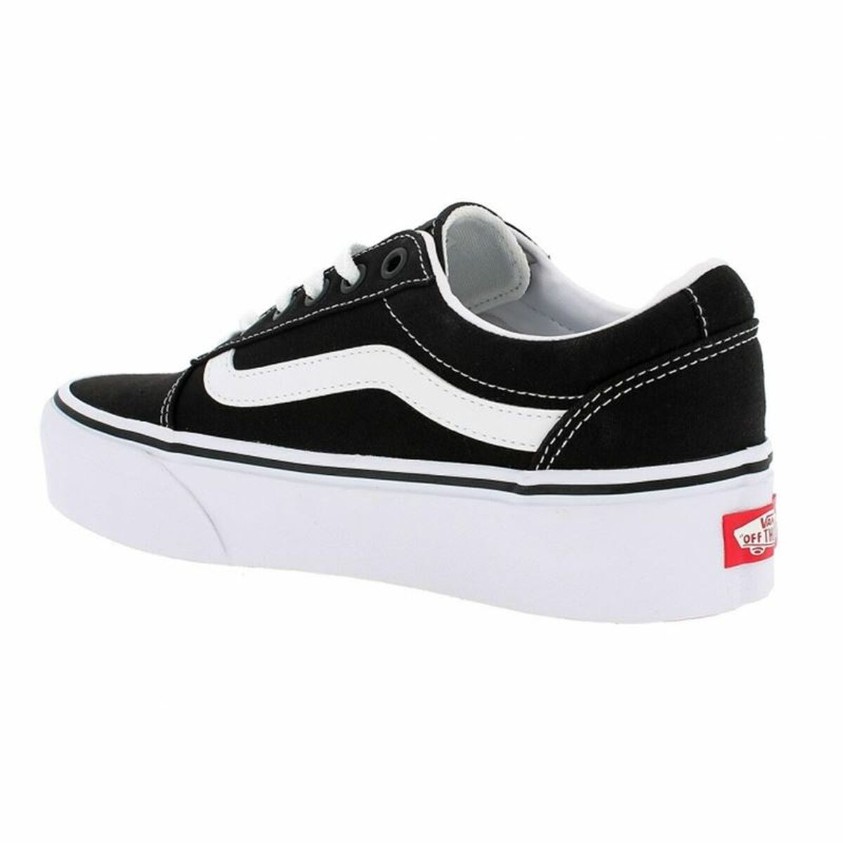 Women's casual trainers Vans Ward Platform Black-4