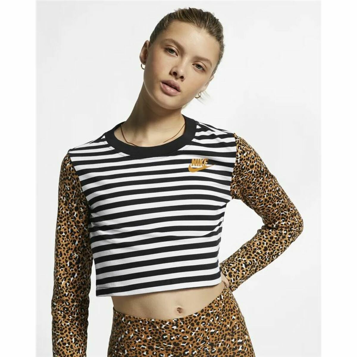 Women’s Long Sleeve T-Shirt Nike Animal Print-4