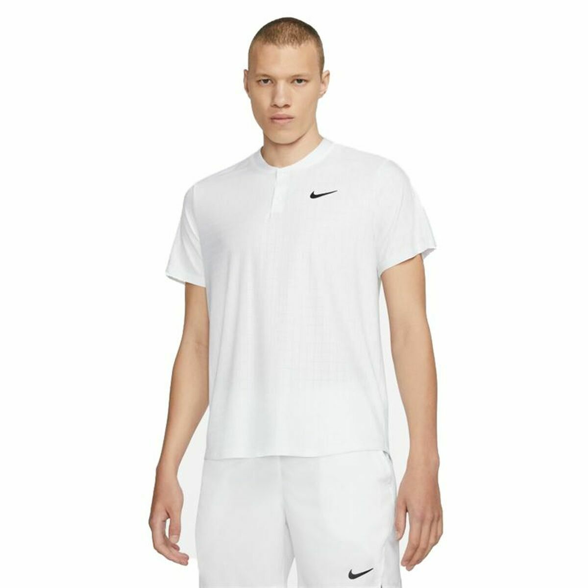 Men’s Short Sleeve Polo Shirt Nike Court Dri-Fit Advantage White-0