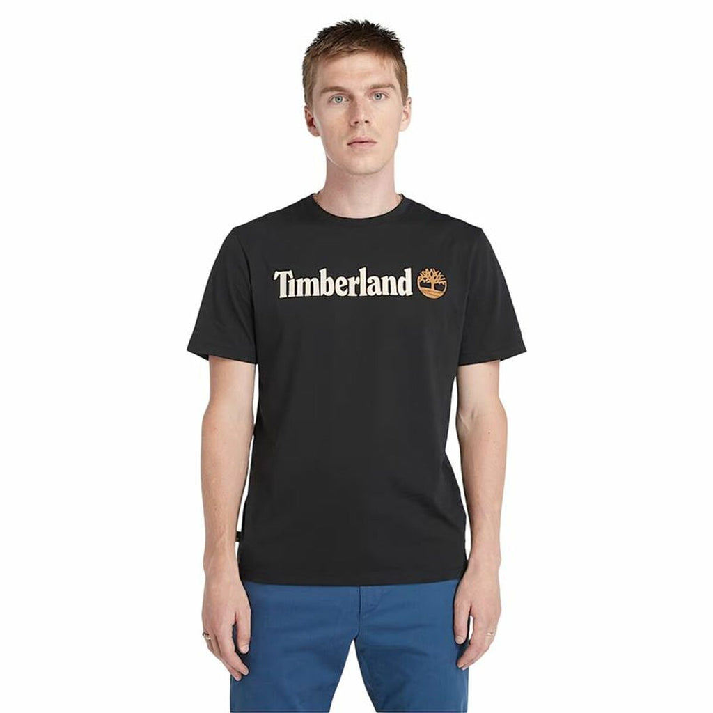 Men’s Short Sleeve T-Shirt Timberland Kennebec River Black-0