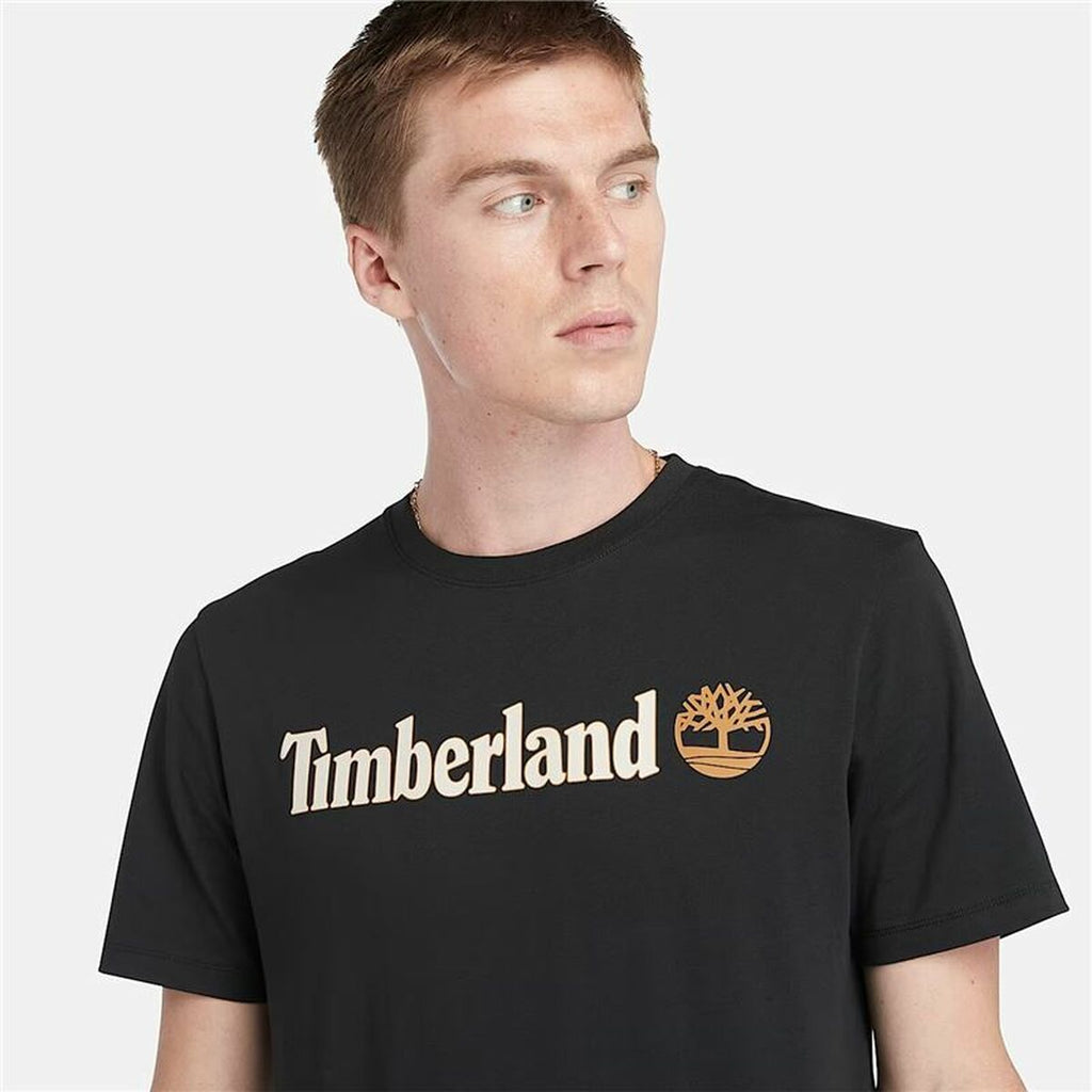 Men’s Short Sleeve T-Shirt Timberland Kennebec River Black-2