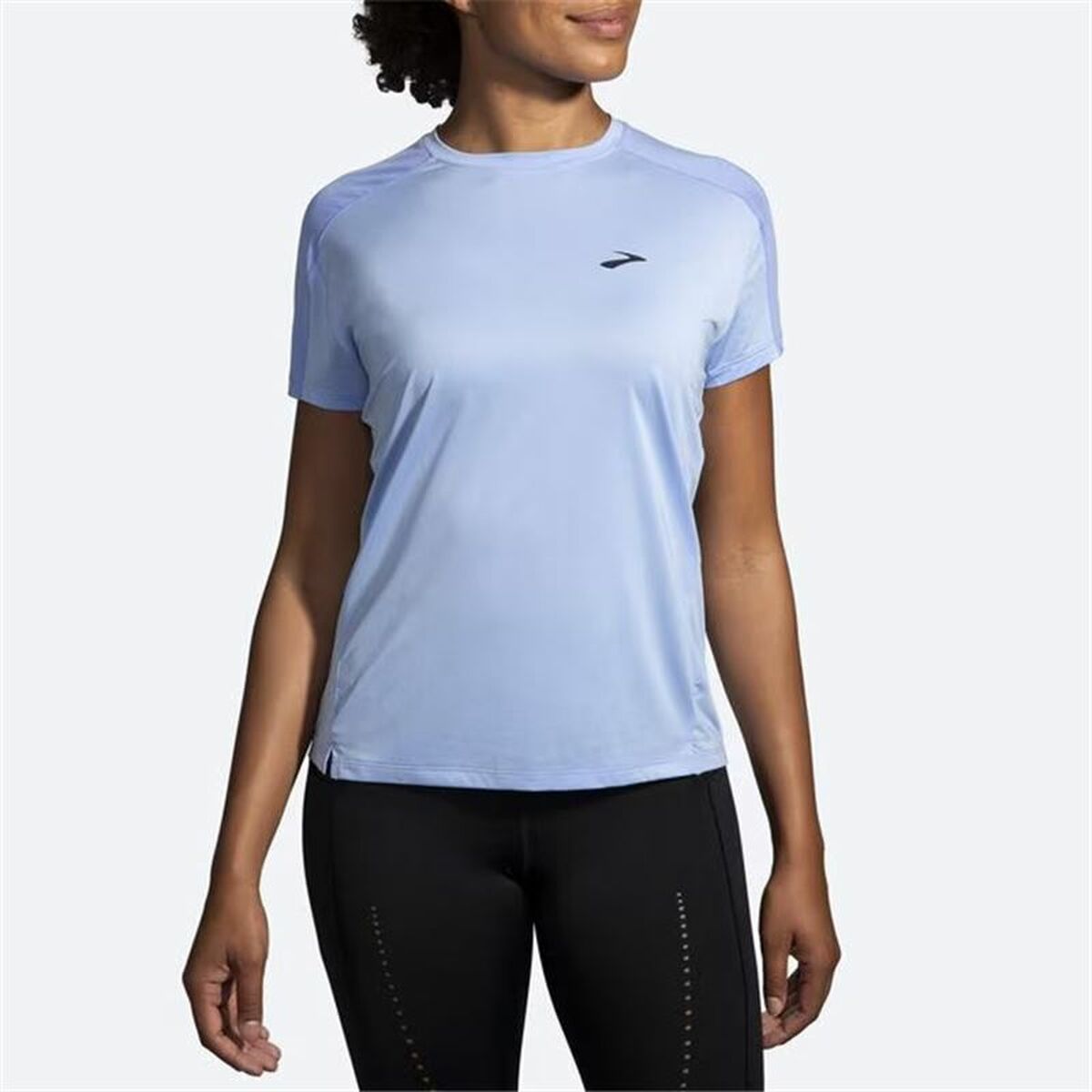 Women’s Short Sleeve T-Shirt Brooks Sprint Free Aquamarine Lady-3