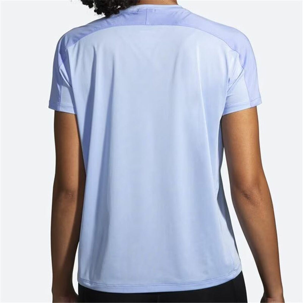 Women’s Short Sleeve T-Shirt Brooks Sprint Free Aquamarine Lady-2