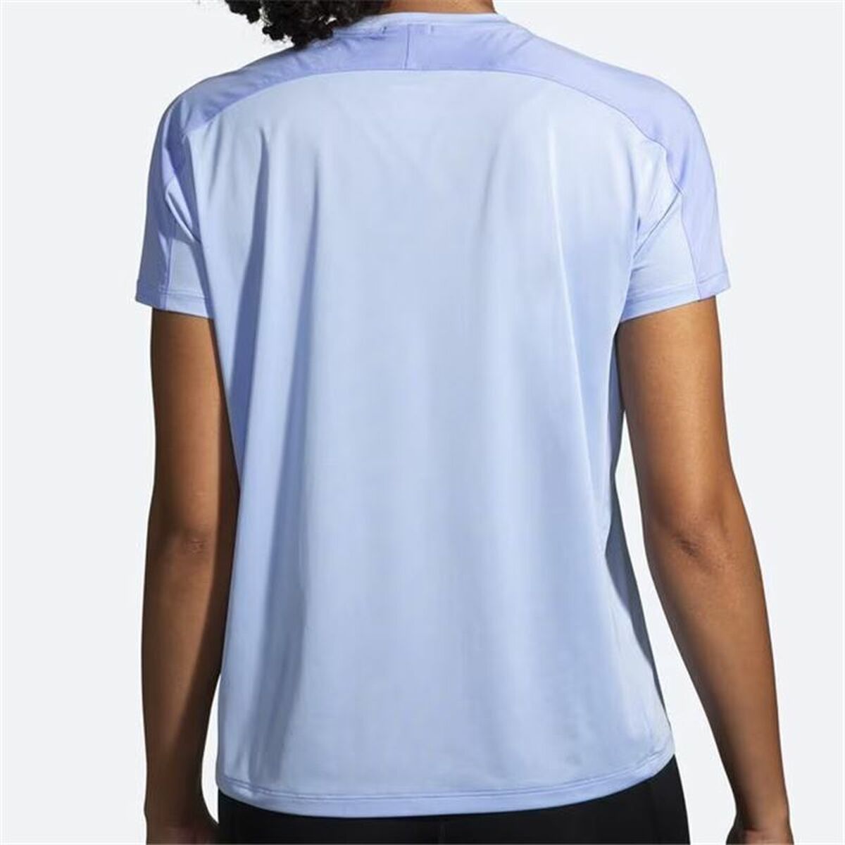 Women’s Short Sleeve T-Shirt Brooks Sprint Free Aquamarine Lady-2