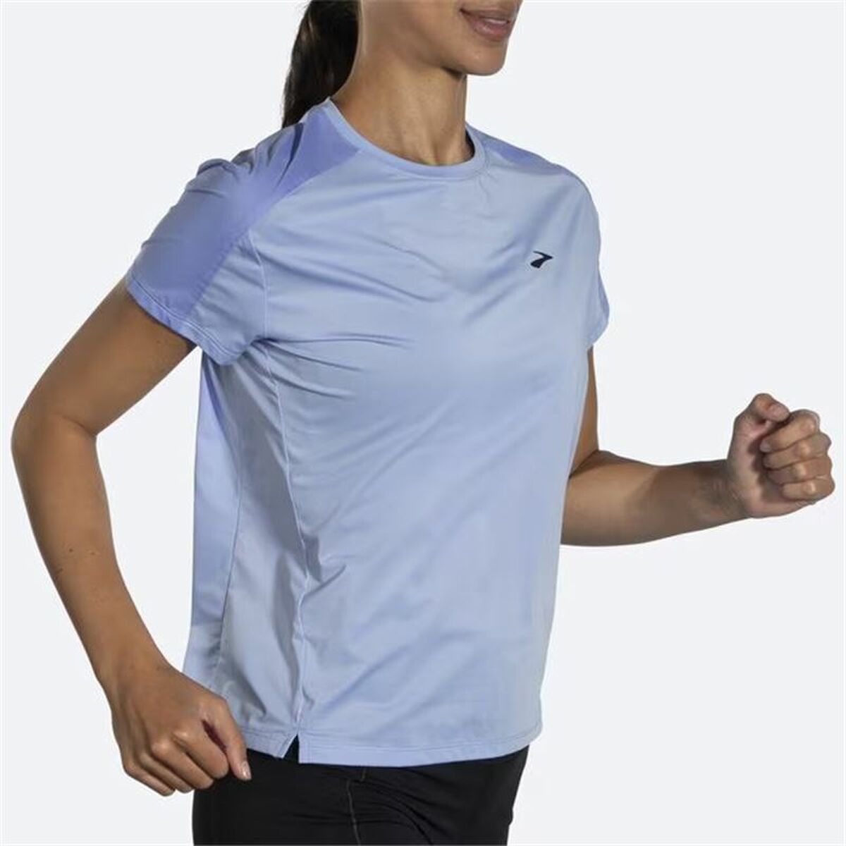 Women’s Short Sleeve T-Shirt Brooks Sprint Free Aquamarine Lady-1