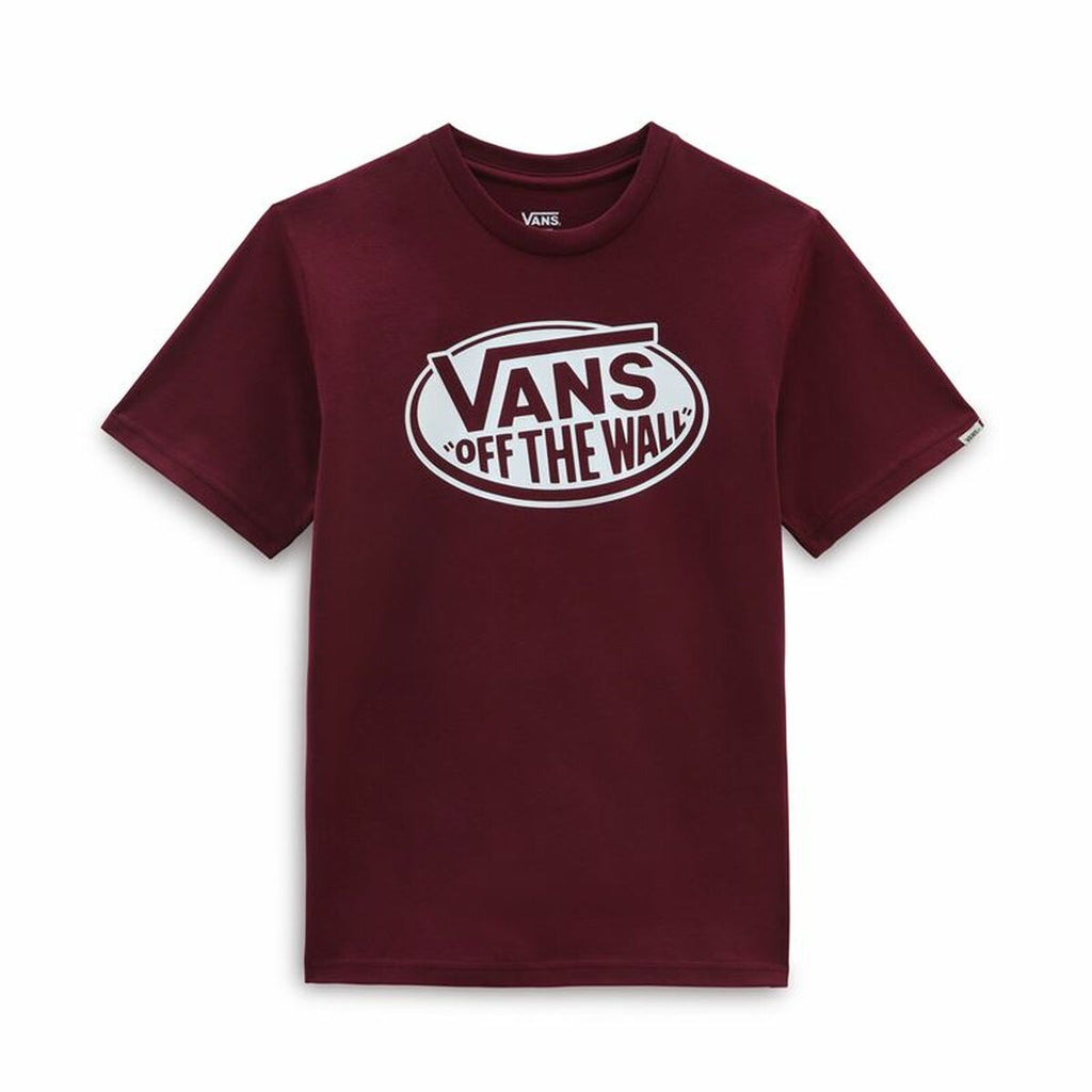 Children’s Short Sleeve T-Shirt Vans Classic OTW Dark Red-0