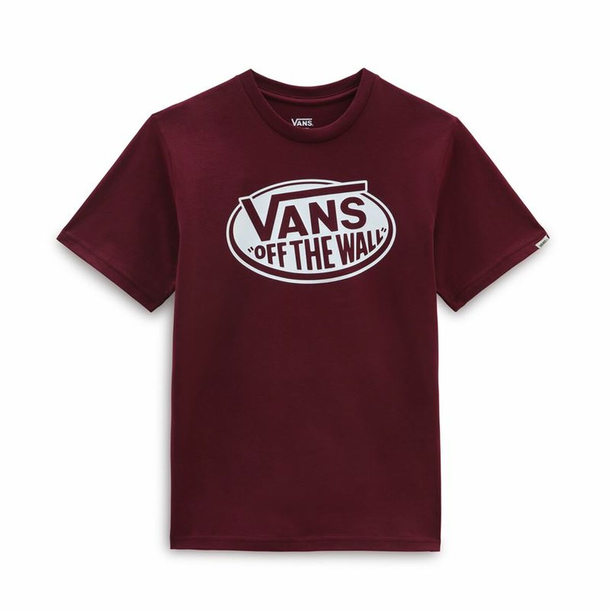 Children’s Short Sleeve T-Shirt Vans Classic OTW Dark Red-0