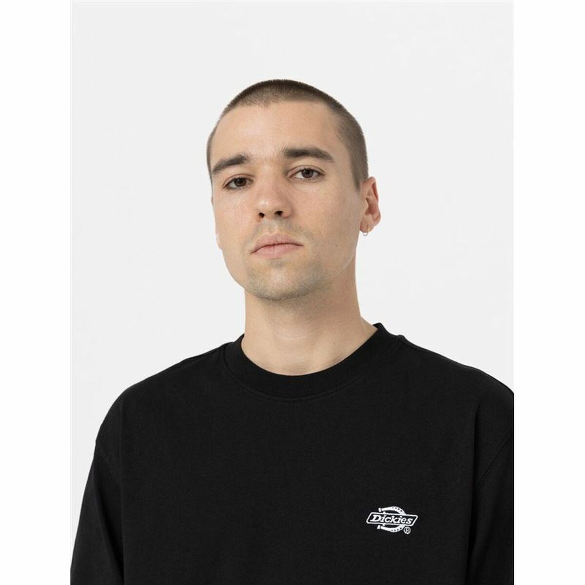 Men’s Sweatshirt without Hood Dickies Summerdale White-3