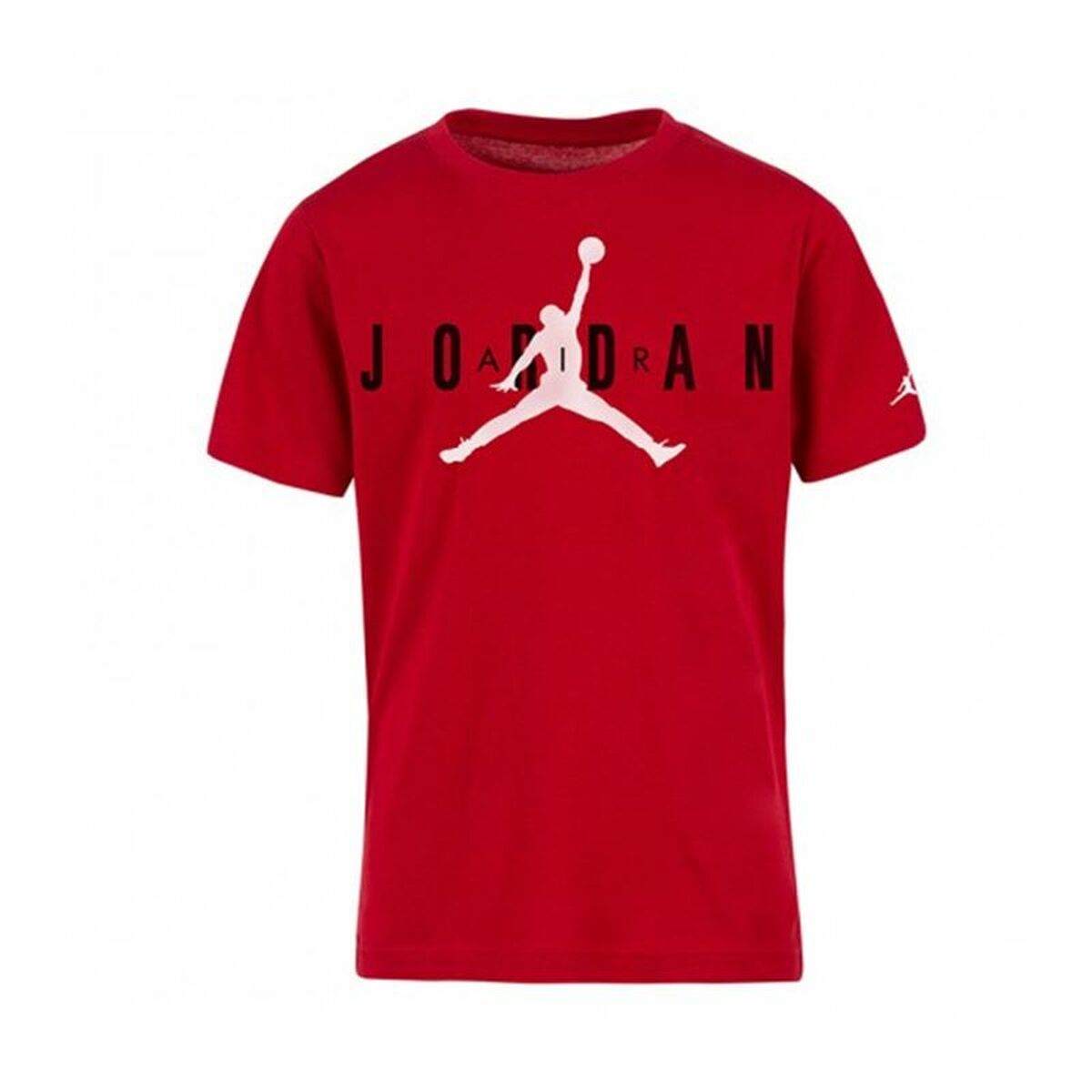 Child's Short Sleeve T-Shirt Jordan Jumpman Sustainable Graphi Red-0