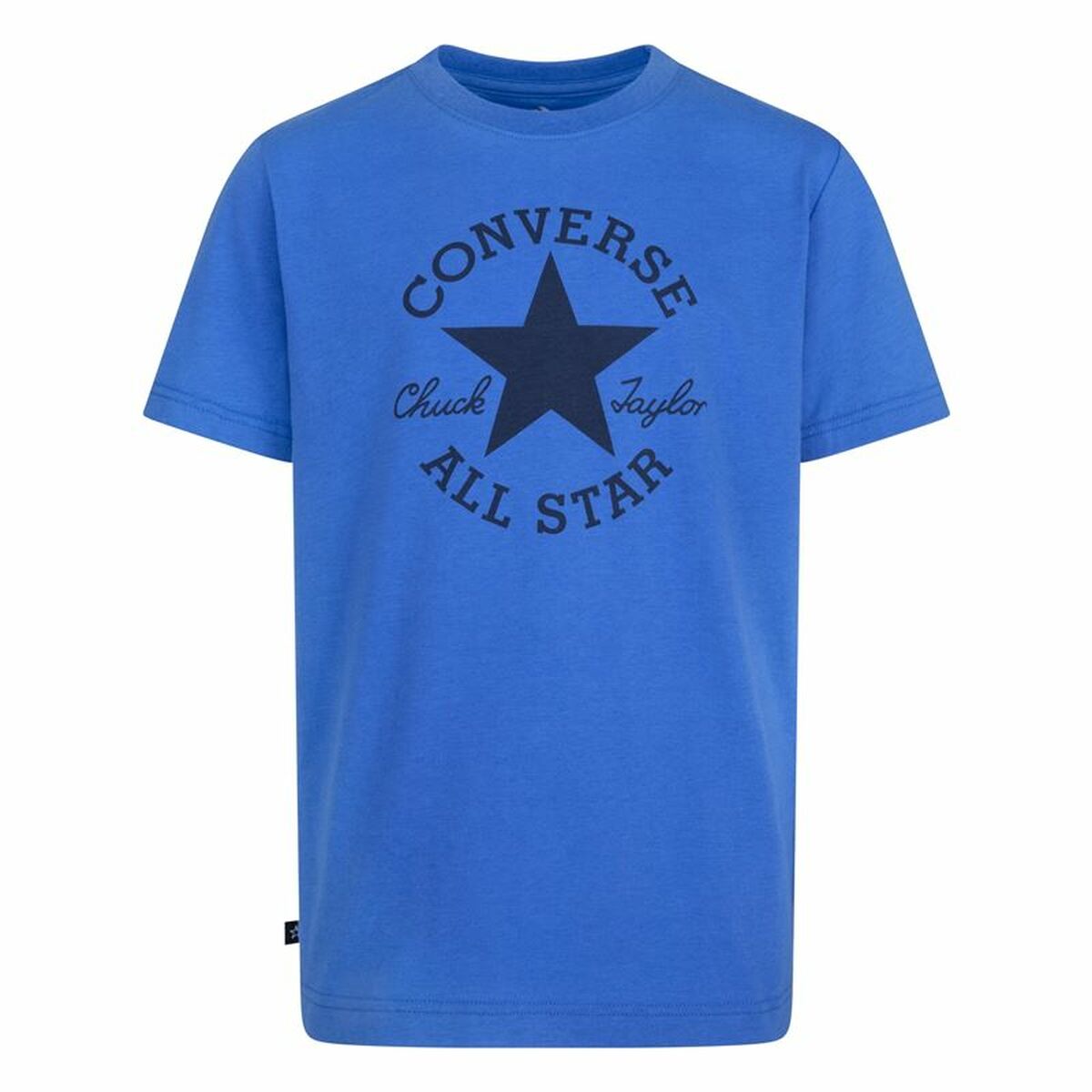 Child's Short Sleeve T-Shirt Converse Sustainable Core Sse Blue-4