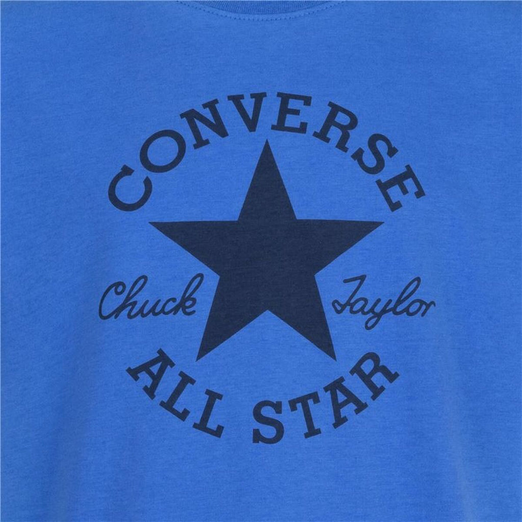 Child's Short Sleeve T-Shirt Converse Sustainable Core Sse Blue-2