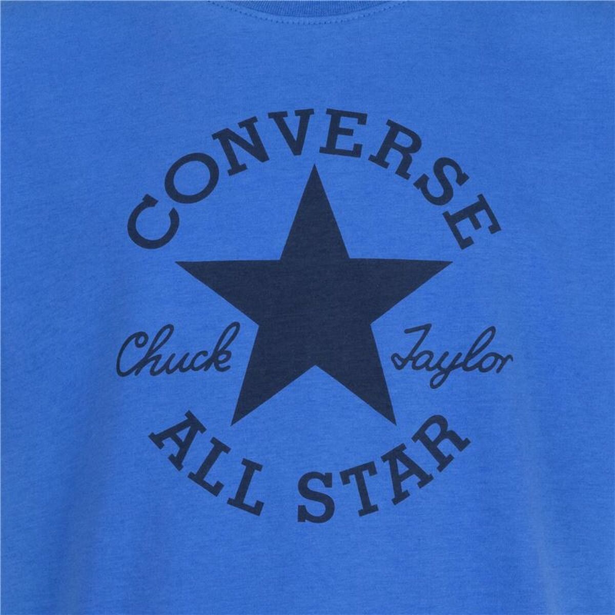 Child's Short Sleeve T-Shirt Converse Sustainable Core Sse Blue-2