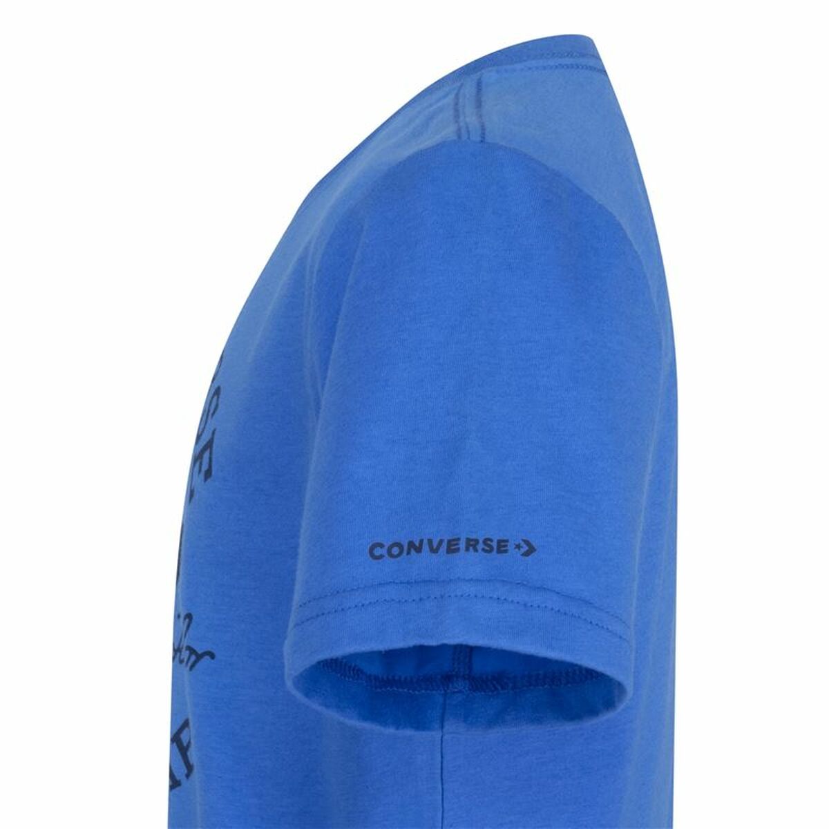 Child's Short Sleeve T-Shirt Converse Sustainable Core Sse Blue-1