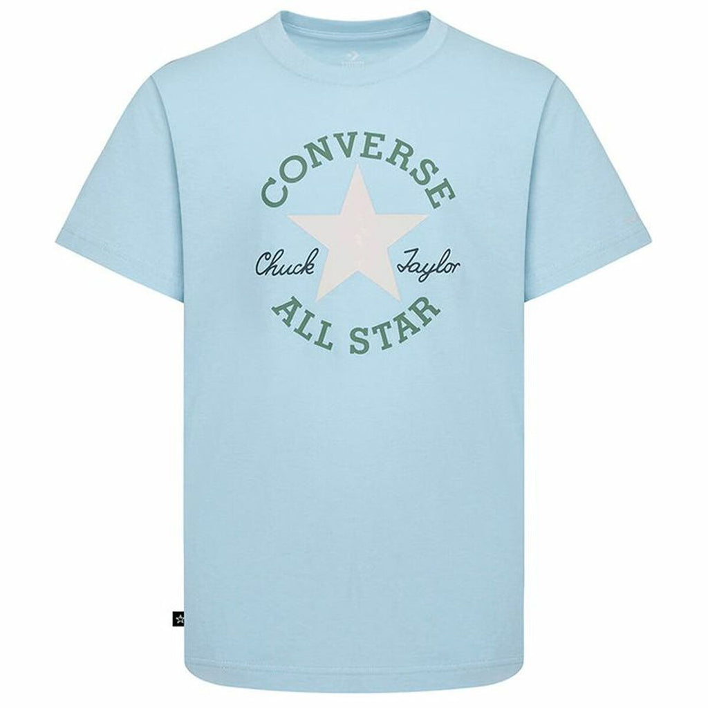 Child's Short Sleeve T-Shirt Converse Sustainable Core Sse Sky blue-3