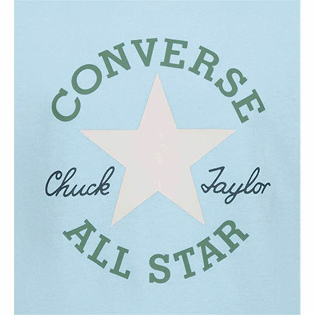 Child's Short Sleeve T-Shirt Converse Sustainable Core Sse Sky blue-2