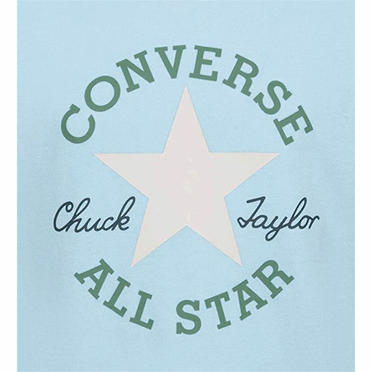 Child's Short Sleeve T-Shirt Converse Sustainable Core Sse Sky blue-2