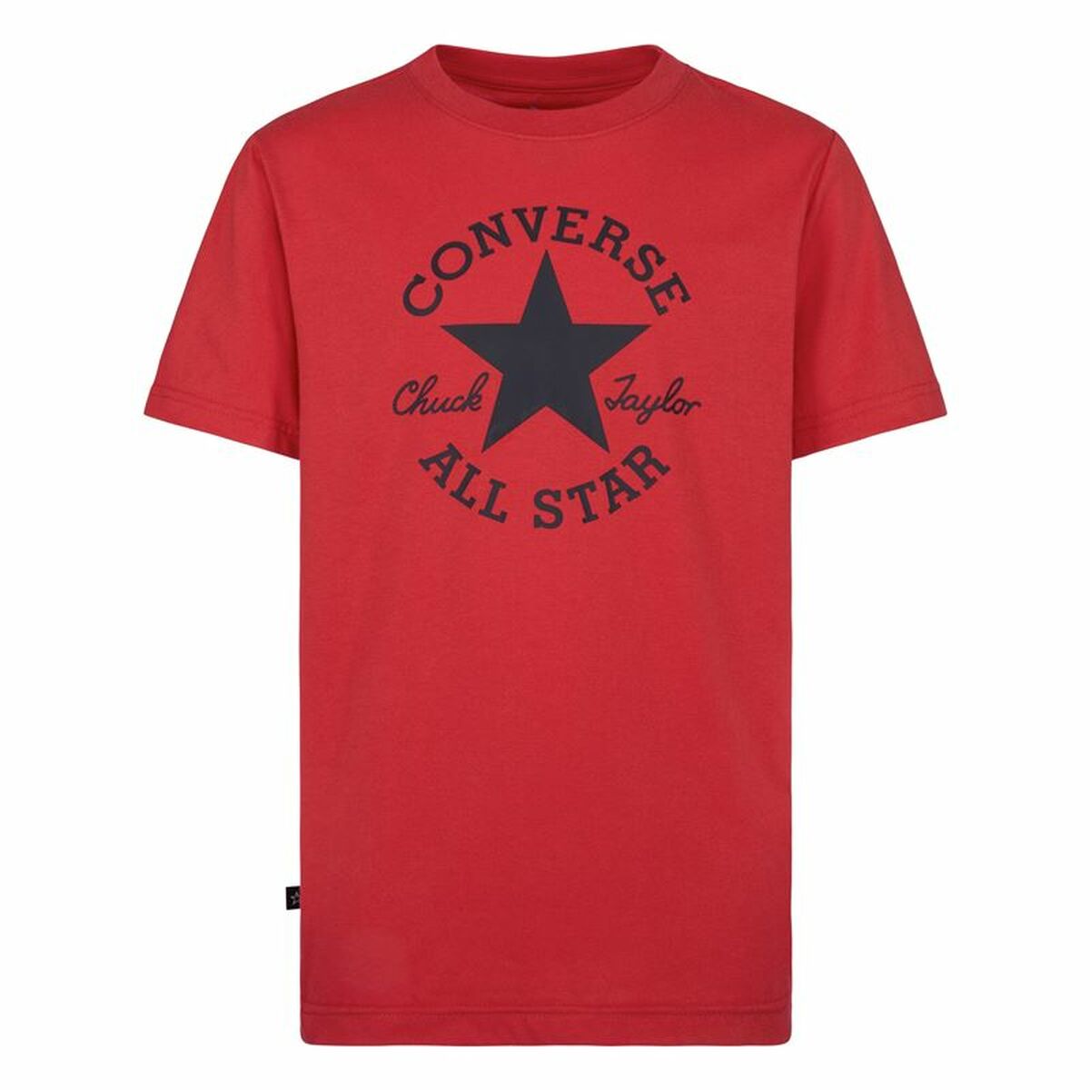 Child's Short Sleeve T-Shirt Converse Sustainable Core Sse Red-4
