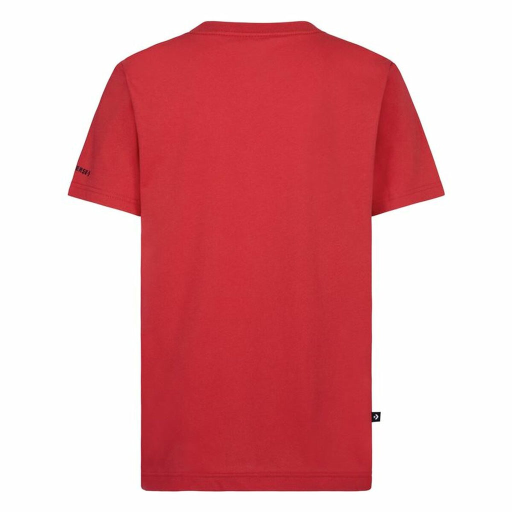 Child's Short Sleeve T-Shirt Converse Sustainable Core Sse Red-3