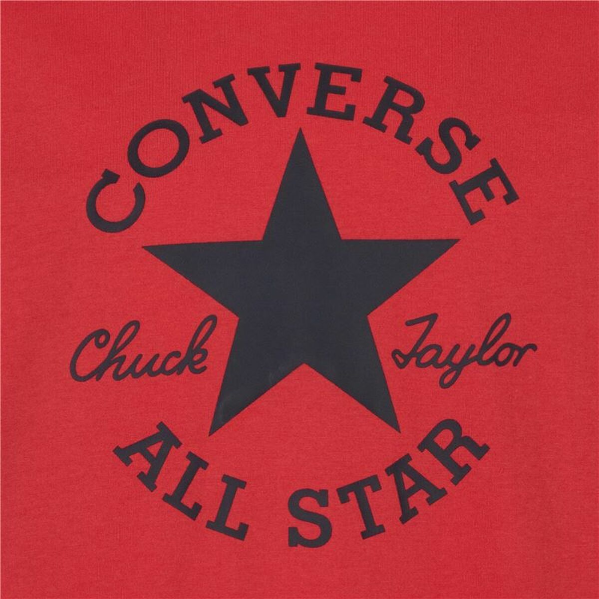 Child's Short Sleeve T-Shirt Converse Sustainable Core Sse Red-1