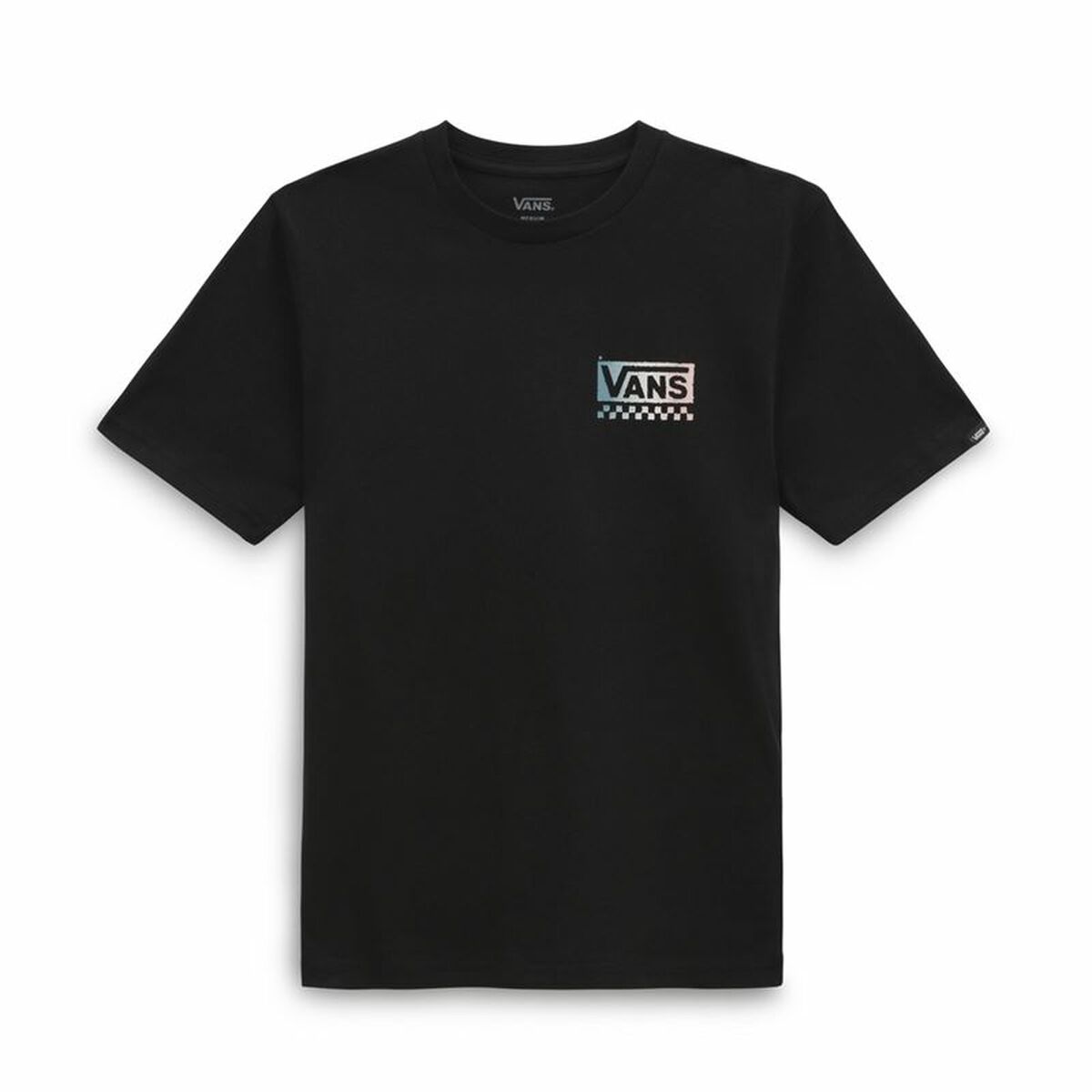 Children’s Short Sleeve T-Shirt Vans Global Stack-B Black-0