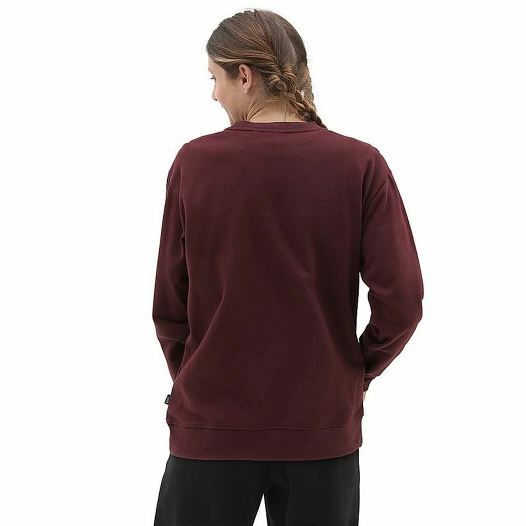 Women’s Sweatshirt without Hood Vans Lock Box Crew-B Maroon-1