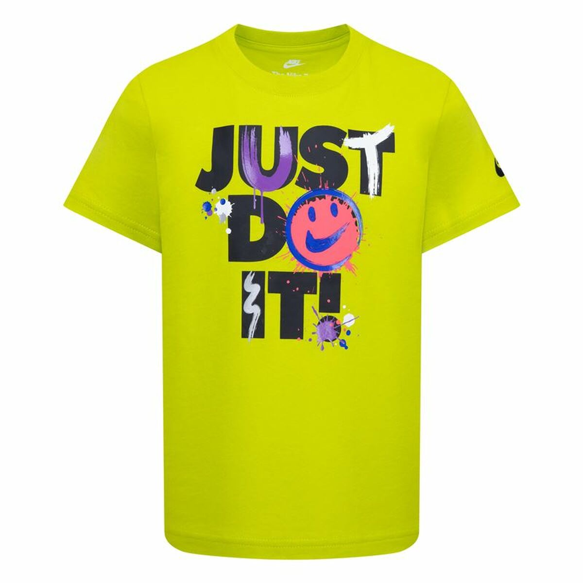 Child's Short Sleeve T-Shirt Nike Nkb Express Yourself Jdi Ss Yellow-0