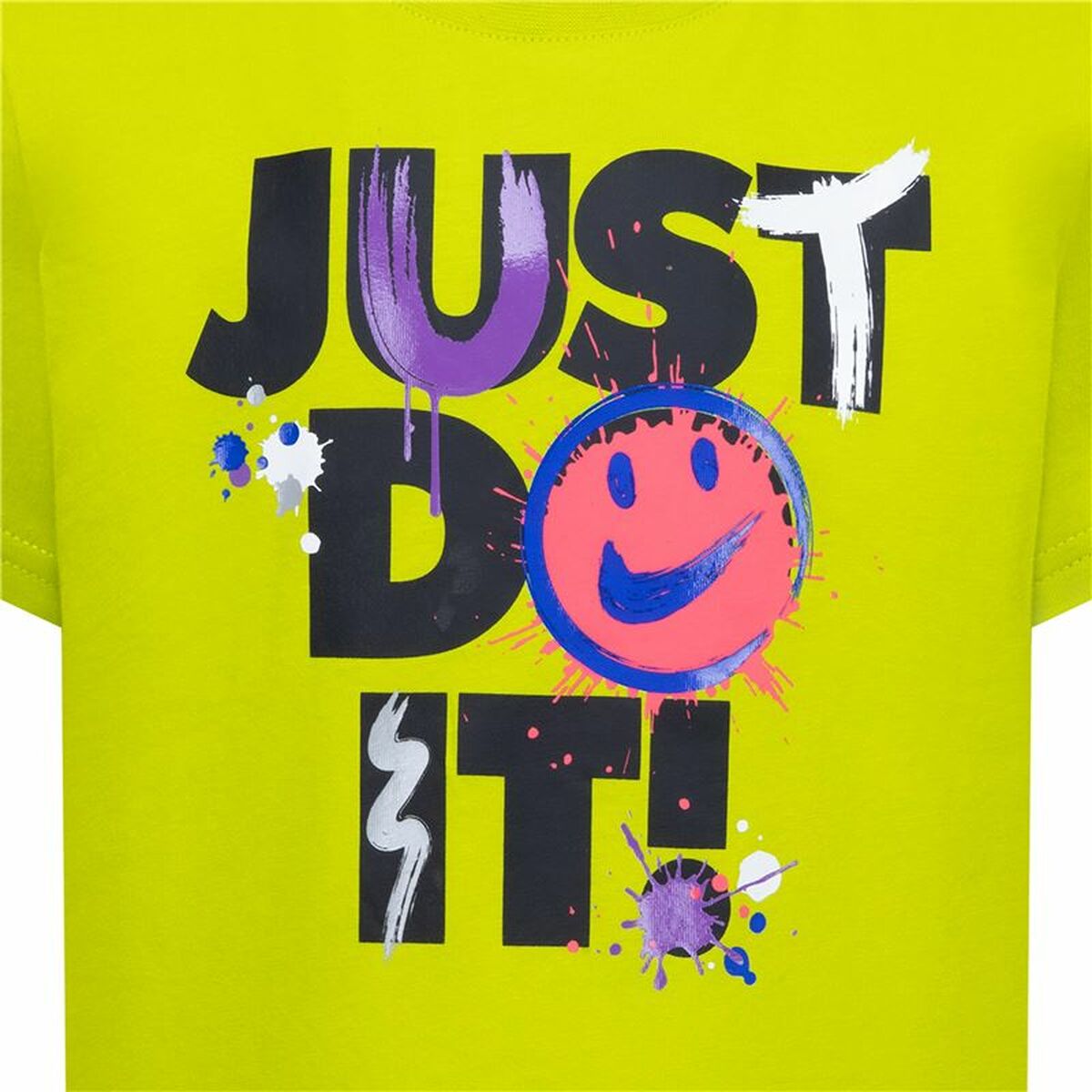 Child's Short Sleeve T-Shirt Nike Nkb Express Yourself Jdi Ss Yellow-3