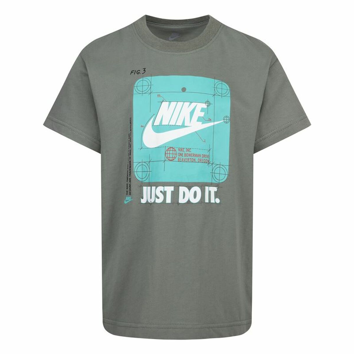 Child's Short Sleeve T-Shirt Nike Future Utility Ss Dark grey-0