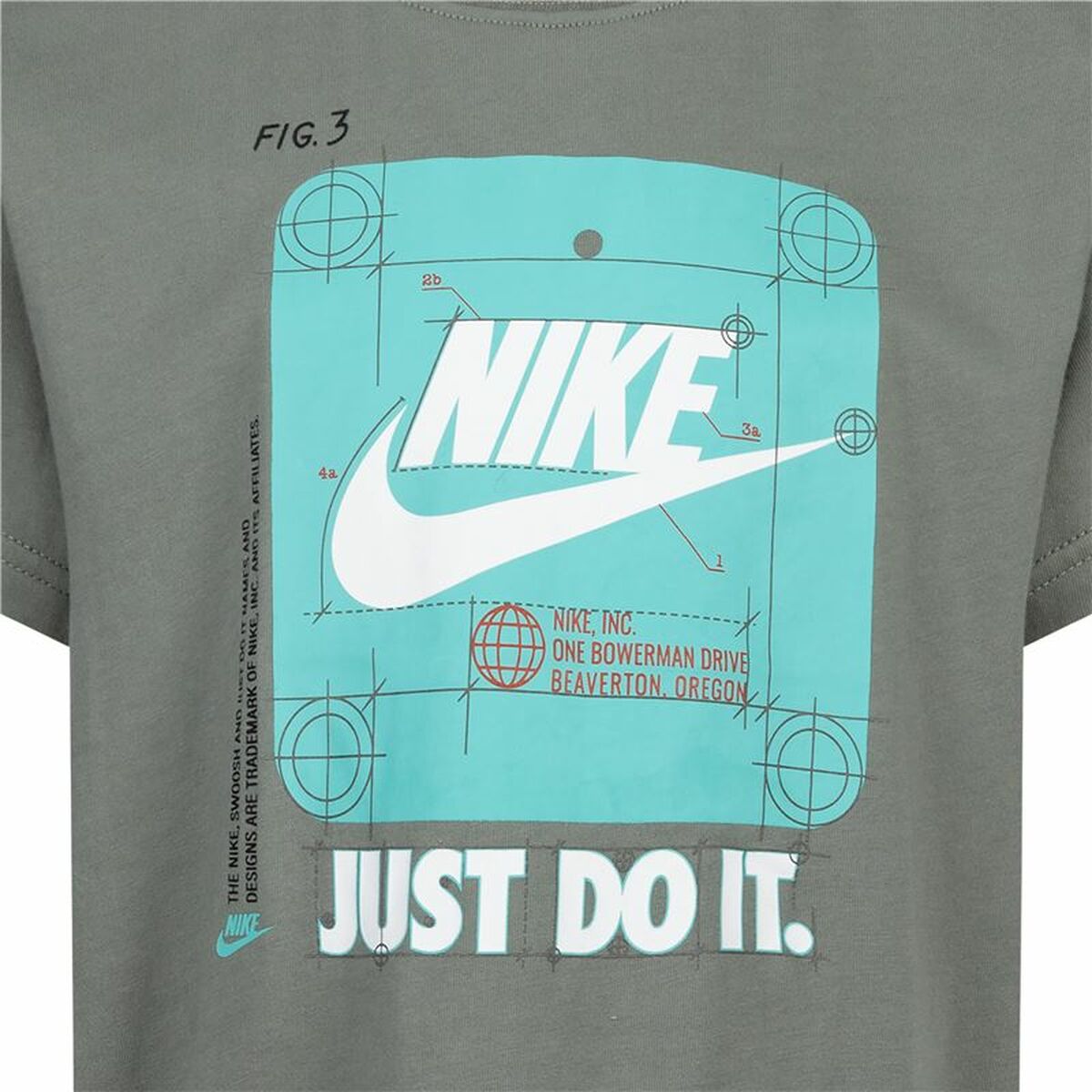 Child's Short Sleeve T-Shirt Nike Future Utility Ss Dark grey-2
